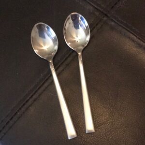 Set of 2 Berndorf Vintage Demitasse Spoons